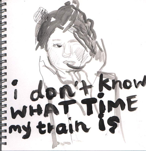I don't what time my train is 