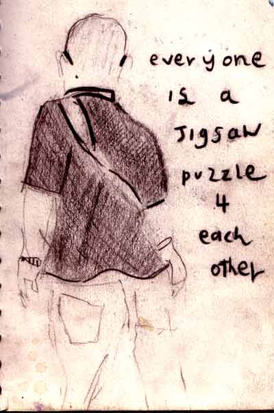 everyone is a jigsaw puzzle for each other 